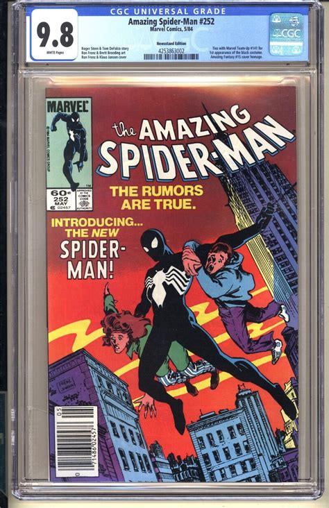 Amazing SpiderMan 252 34Newsstand Edition34 CGC 9 8 WP NM MT Marvel