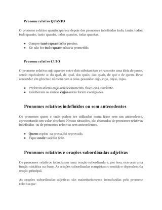 Pronomes Relativos Prof Ana Glades Pdf