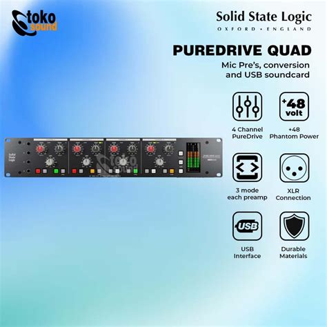 Jual Solid State Logic Ssl Puredrive Quad Channel Mic Line