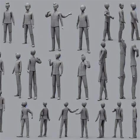 D Character Design Sheet Clean T Pose Of A Stable Diffusion