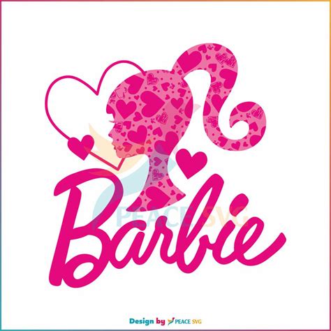 Barbie Heart Logo Marbie Movie Svg Digital Cricut File Peacesvg