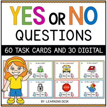 Yes No Questions Speech Therapy Yes Or No Questions Task Cards