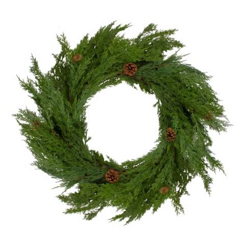 Northlight Real Touch™️ Cedar Artificial Christmas Wreath With