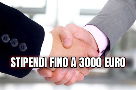 Offerte Di Lavoro Da 3 000 Euro Al Mese Senza Laurea Candidati Subito