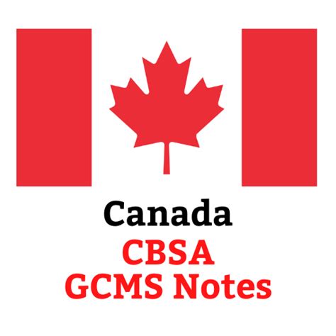 GCMS Notes from CBSA - GCMSApply.com