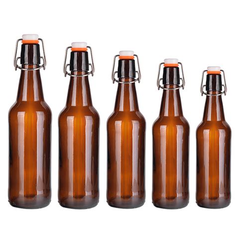 Wholesale Beer Bottle Ml Ml Ml Brewing Amber Glass Beer