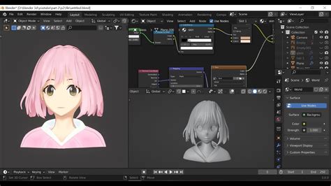 Modeling Blender Npr Shading Anime Character Blender 30 Youtube