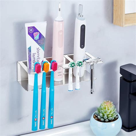 Yybo Toothbrush Holder Wall Mounted Electric Toothbrush Holder For