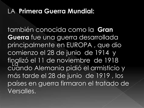 Primera Guerra Mundial PPT