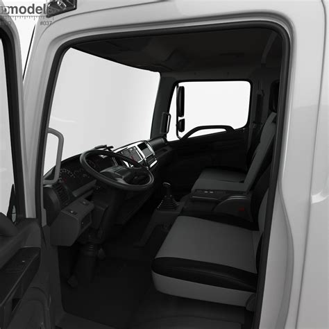 Hino 500 FC LWB Chassis Truck with HQ interior 2016 3D model - Download ...