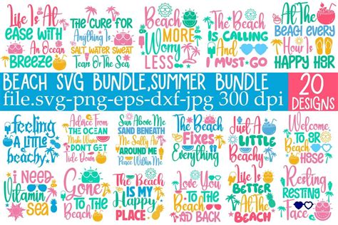 Beach Svg Bundle Summer Svg Bundle Graphic By Simacrafts Creative