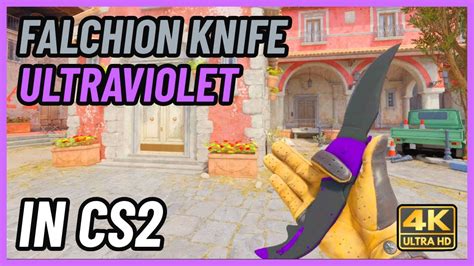 CS2 Falchion Knife Ultraviolet CS2 Knife In Game Showcase 4K YouTube