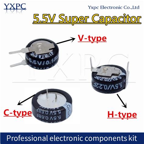 5 5v Super Capacitor 0 1f 0 22f 0 33f 0 47f 0 68f 1f 1 5f 4 0f 5 0f 0 047f Super Farad Capacitor