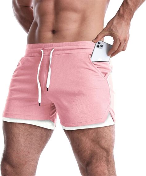 Everworth Men S 2 In 1 Workout Shorts 5 Quick Dry Gym Shorts Bodybuilding Short Shorts