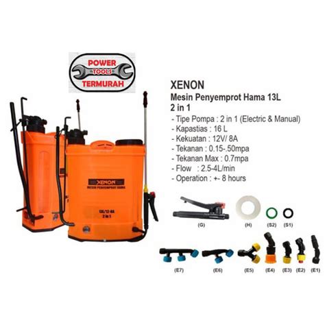 Jual Electric Sprayer 2in1 XENON 13L Alat Mesin Semprot Hama Bisa