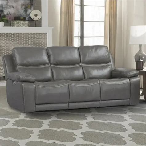 Mpal832phl Grg Parker House Furniture Palmer Greige Power Sofa