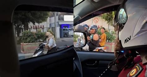 Cara Unik Polisi Tegur Pemotor Tak Pakai Helm Beri Contoh Nyata Tapi