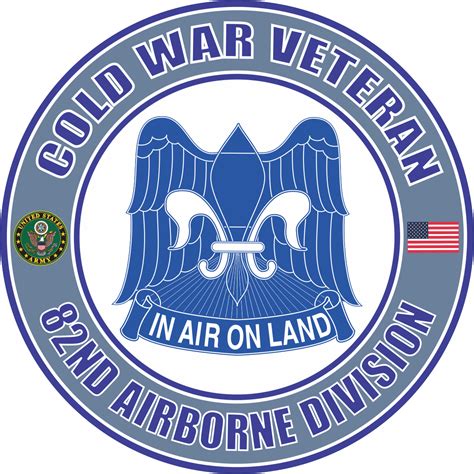 U S Army Cold War Nd Airborne Unit Crest Veteran Decal