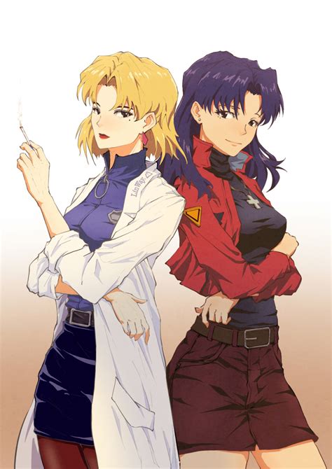 Субботняя флудилка Akagi Ritsuko Misato Katsuragi Evangelion