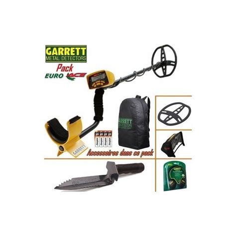 PACK DÉTECTEUR DE MÉTAUX GARRETT ACE PELLE COUTEAU PROTÈGE DISQUE