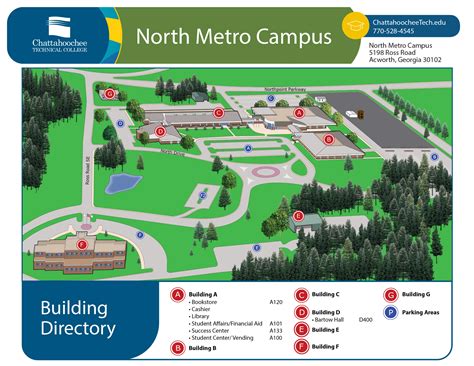 Chattahoochee Tech North Metro Campus Map - Oconto County Plat Map