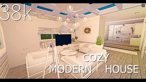 Bloxburg 38k Cozy Modern House Speedbuild Roseybuildz Youtube