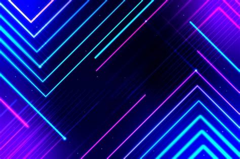 Free Vector Abstract Neon Lights Background