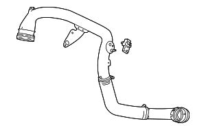 Genuine Oem Gm Part Intercooler Outlet Air Hose Gm