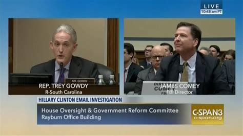 Rep Gowdy Questions Director Comey Part Two Youtube