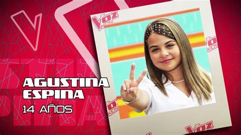 Conocé a Agustina La Voz Kids Uruguay 2023 YouTube