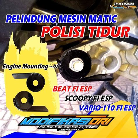 Jual Pelindung Mesin Matic Beat Scoopy Fi Engine Mounting Pelindung