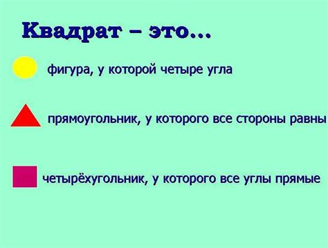 Что такое квадрат в математике: определение и особенности