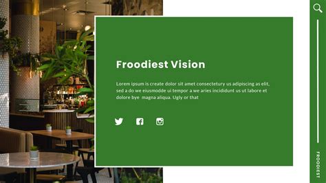 Froodiest Food And Culinary Powerpoint Template By Slideshoot