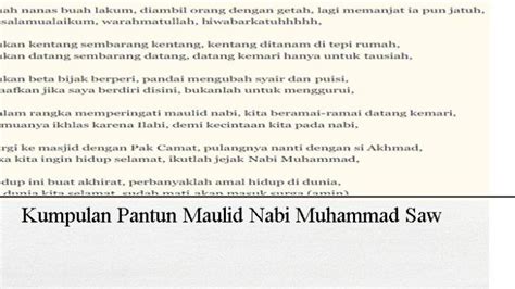 10 Pantun Maulid Nabi Muhammad SAW 2023 Lucu Dan Penuh Hikmah