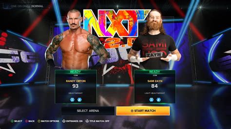 Wwe 2k23 Cpu Vs Cpu 1 On 1 Randy Orton Vs Sami Zayn Youtube