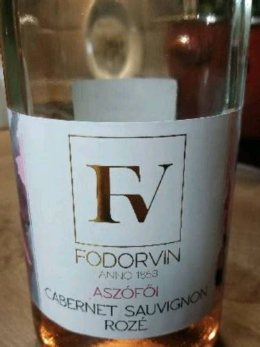 Fodorvin Asz F I Cabernet Sauvignon Ros Vivino Us