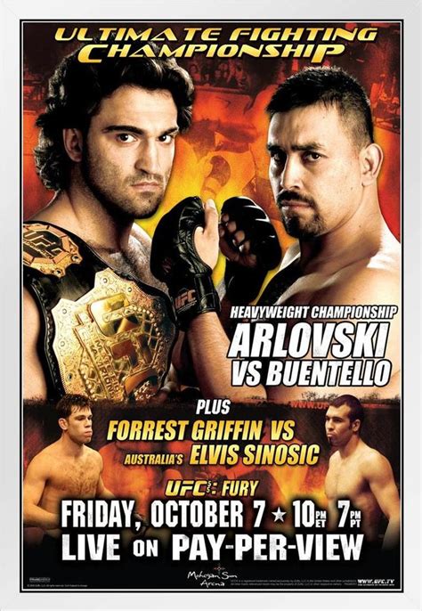 Official UFC 55 Andrei Arlovski vs Paul Buentello Sports White Wood ...