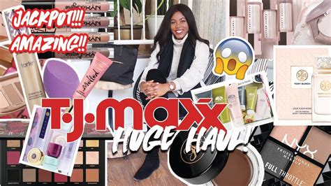 Huge Tj Maxx Beauty Haul High End Makeup For Cheap Debcember