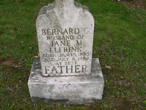 Bernard Garrett Elfrink Find A Grave Memorial