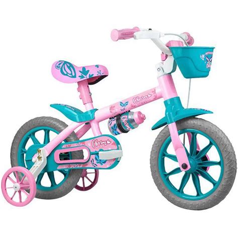 Bicicleta Infantil Aro 12 Rodinhas Menina Charm Nathor LOJA NA PISTA