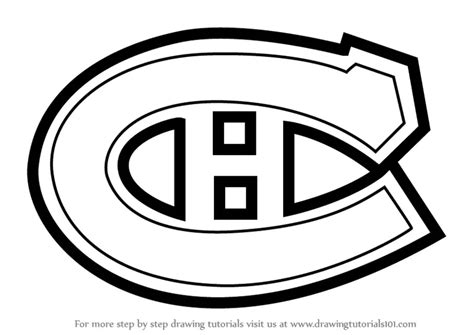 Learn How to Draw Montreal Canadiens Logo (NHL) Step by Step : Drawing ...