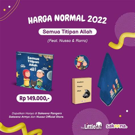 Jual Buku Nussa Rarra Semua Titipan Allah Shopee Indonesia