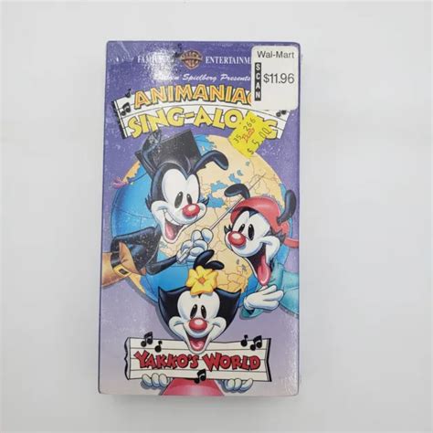 Animaniacs Yakkos World An Animaniac Singalong Vhs 1994 Brand New