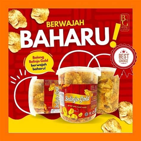 BELINJO GOLD Kerepek Emping Belinjau Balang 380g Shopee Malaysia