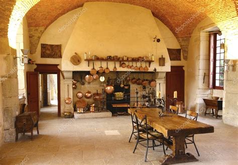 The Ancient Kitchen At Chateau De Pommard Winery Stock Photo By