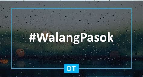 WALANGPASOK Class Suspensions On August 28 Wednesday