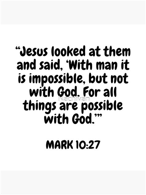 Jesus Looked At Them And Said ‘with Man It Is Impossible But Not