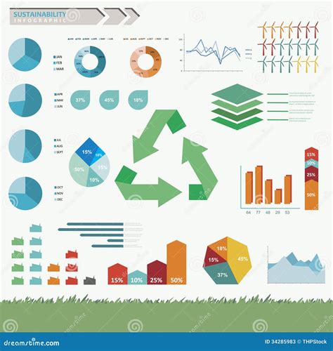 Sustainability Infographic Vector Stock Vector Illustration Of