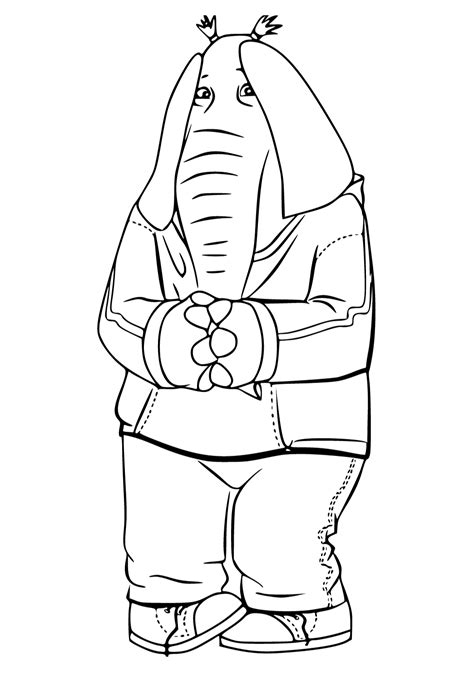 Dibujo E Imagen Cantar Elefante Para Colorear Y Imprimir Gratis Para