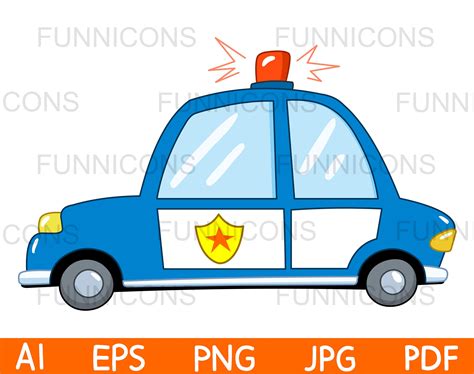 Animated Police Cars Clipart